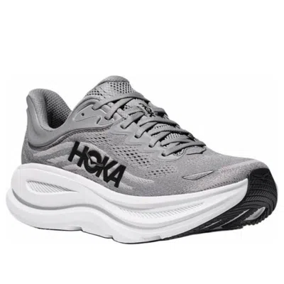 Hoka Outdoor Shoe Men Bondi 8 Sharkskin/harbor Mist In Gray