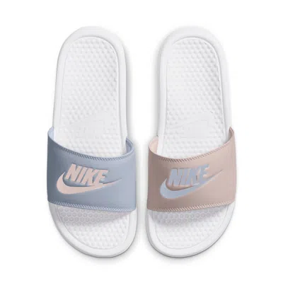 Nike (wmns)  Benassi Jdi Slides 'ghost Barely Rose' In Multi