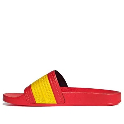 Adidas Originals Adidas Adilette Slides 'spain' In Red | ModeSens