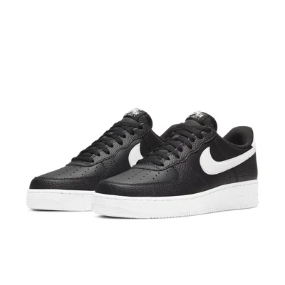 Nike Air Force 1 07 Sneakers In Black Leather