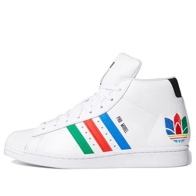 Adidas Originals Mens Pro Model In Cloud White/red/yellow | ModeSens