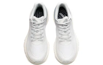 Anta Running Series Sneakers 'white Grey' In Blue