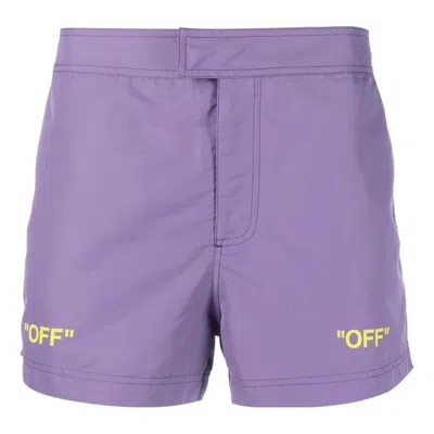 Off-white Off Quote Sunrise Swimshorts 'dusty Purple'