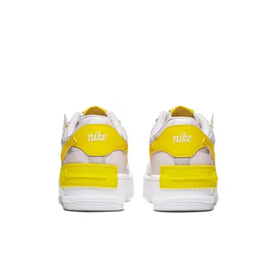 Nike Air Force 1 Shadow Sneakers In White And Yellow In White
