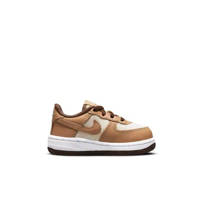 Nike (td)  Force 1 Qs 'acorn' In Brown