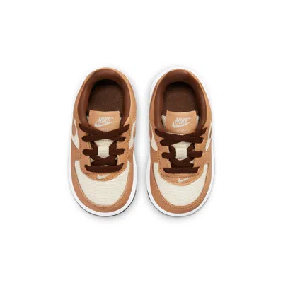 Nike (td)  Force 1 Qs 'acorn' In Brown