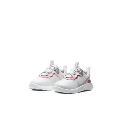 Nike (td)  React Elements Running Shoes 'grey Pink' In Gray