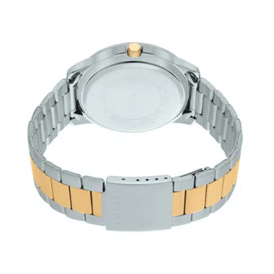 Casio Stainless Steel Strap Quartz Waterproof Mens Silver Analog In Metallic
