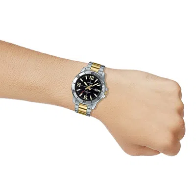 Casio Stainless Steel Strap Quartz Waterproof Mens Silver Analog In Metallic
