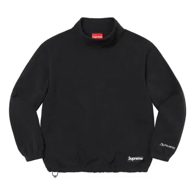 Supreme X Polartec Mock Neck Pullover 'black White'