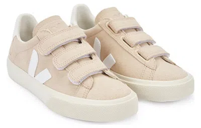 Veja Recife Lace-up 'white Beige' In Pink
