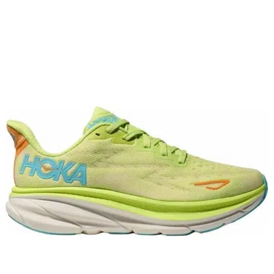 Hoka (wmns)  One One Clifton 9 Wide 'citron' In Green