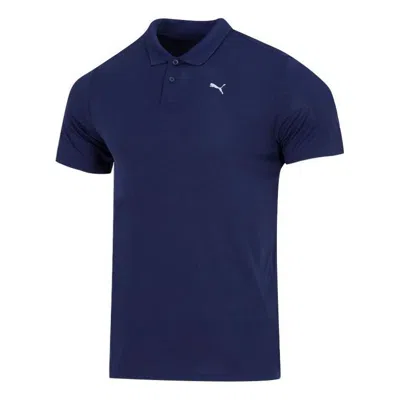 Puma Performance Polo Shirt 'navy' In Blue