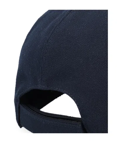 Fendi Logo Patch Baseball Cap In Blue