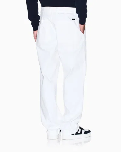 Armani Exchange Multi-pocket Backpack In White