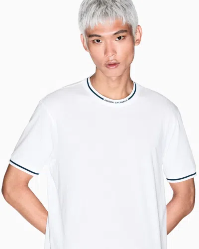Armani Exchange Regular Fit T-shirts In White