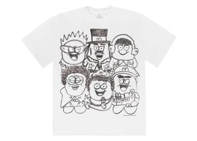 Pre-owned Kerwin Frost X Mcdonald's Mcnugget Buddies Sketch Tee Shirt In White