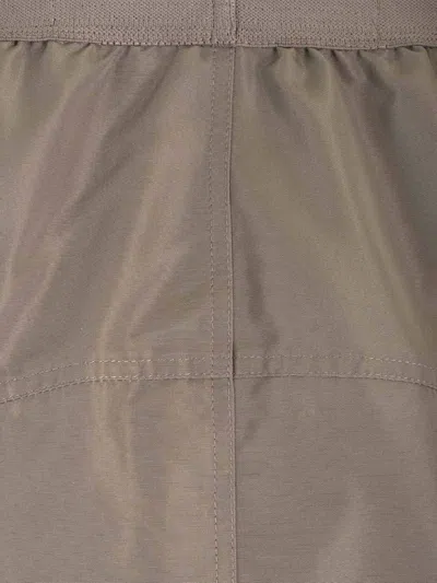 Rick Owens Pillar Cady High-waist Maxi Skirt In Brown