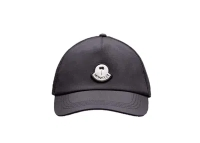 Pre-owned Moncler X Palm Angels Logo Baseball Cap In Black