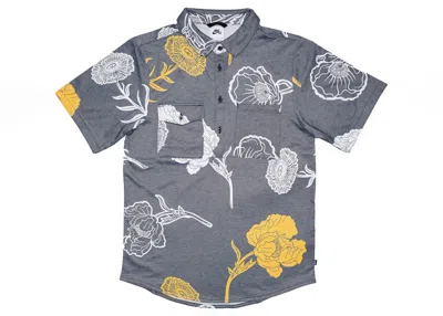 Pre-owned Nike Sb Aop Knit Skate Shirt In Grey/white/yellow