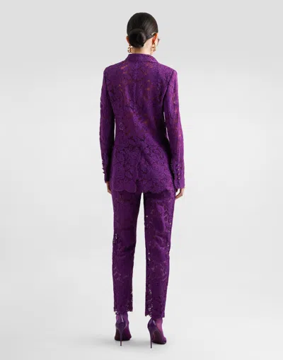 Dolce & Gabbana Double-breasted Cordonetto Floral Lace Jacket