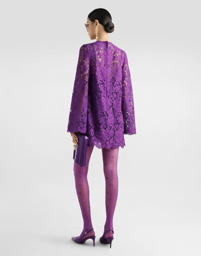 Dolce & Gabbana Cordonetto Lace Short Dress