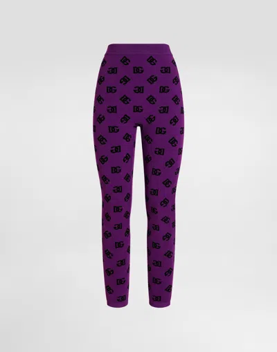 Dolce & Gabbana Printed Jacquard Leggings