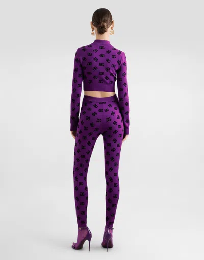 Dolce & Gabbana Printed Jacquard Leggings