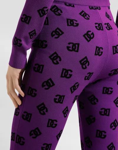 Dolce & Gabbana Printed Jacquard Leggings