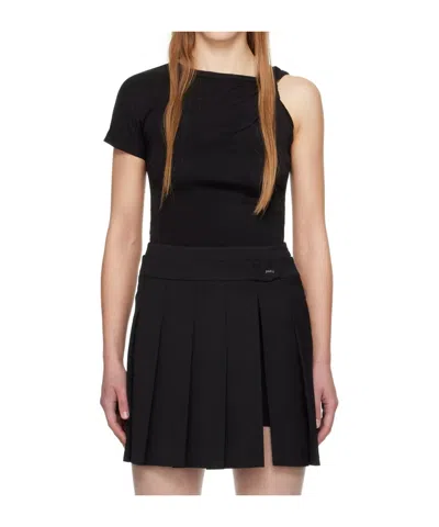 Juunj Beaded T-shirt In Black