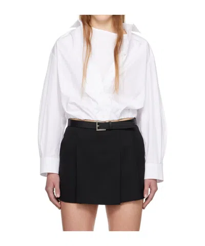 Juunj Long Sleeve Layered Shirt In White