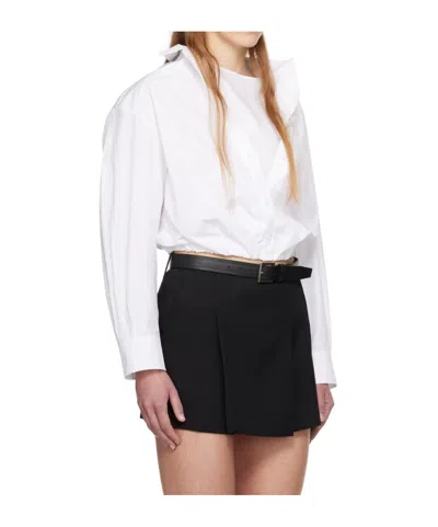 Juunj Long Sleeve Layered Shirt In White