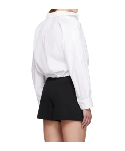 Juunj Long Sleeve Layered Shirt In White