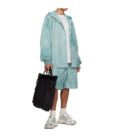 Juunj Green Dye Shorts In Blue