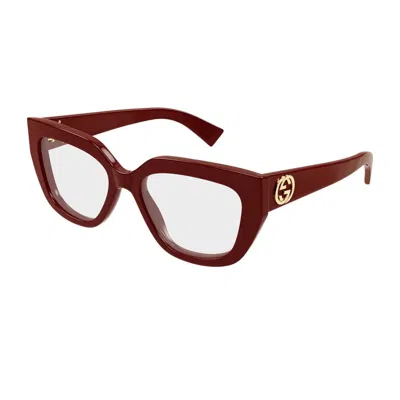 Gucci Gg1847o Linea Emblem Eyeglasses In Brown