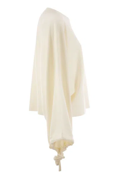 Max Mara Frais Virgin Wool Sweater In White