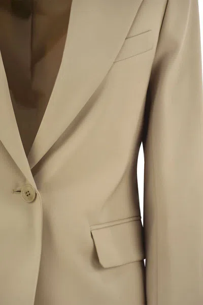 Weekend Max Mara Lamine - Natural Stretch Wool Blazer