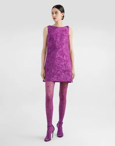 Dolce & Gabbana Mini Dress With Brocade Effect