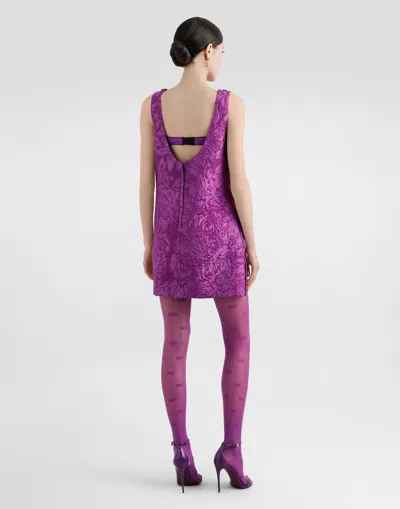 Dolce & Gabbana Mini Dress With Brocade Effect