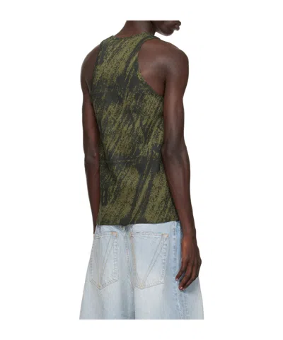 Misbhv Camouflage Printed Vest In Green