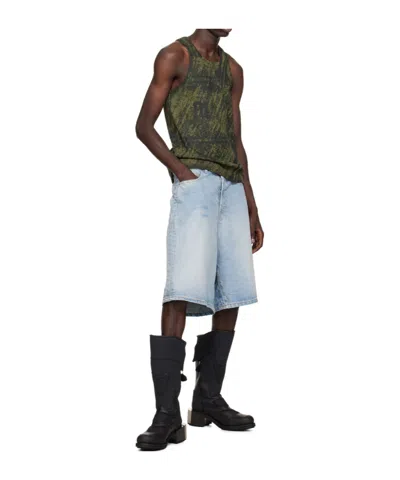 Misbhv Camouflage Printed Vest In Green