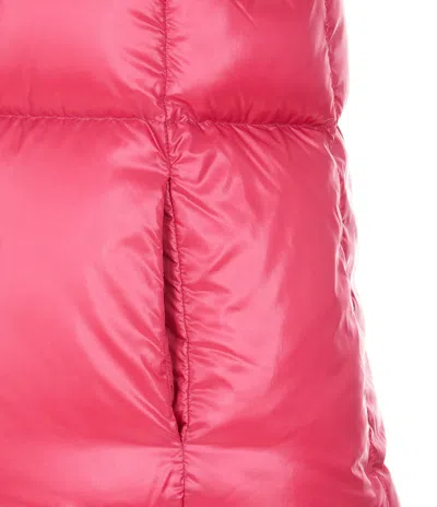 Herno Padded Vest With Hood In Pink