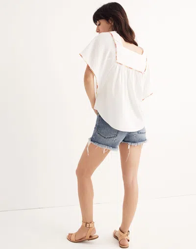 Madewell Pom-pom Butterfly Top