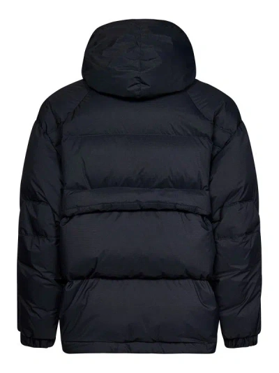 K-way Zipped Long Sleeved Padded Coat In Blue