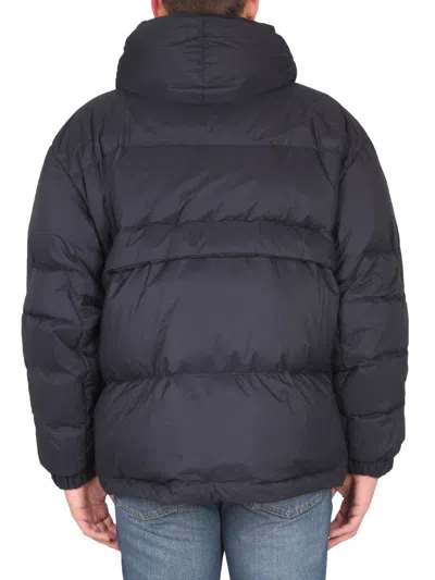K-way Zipped Long Sleeved Padded Coat In Blue