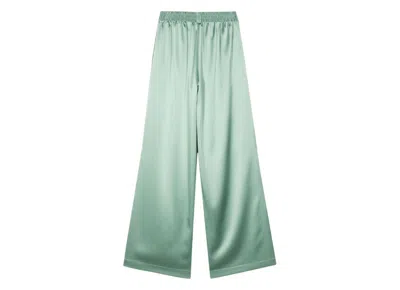 Gianluca Capannolo Antonella Satin Finish Palazzo Pants In Green