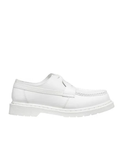 Mm6 Maison Margiela X Dr. Martens Leather Moccasin Loafers In White