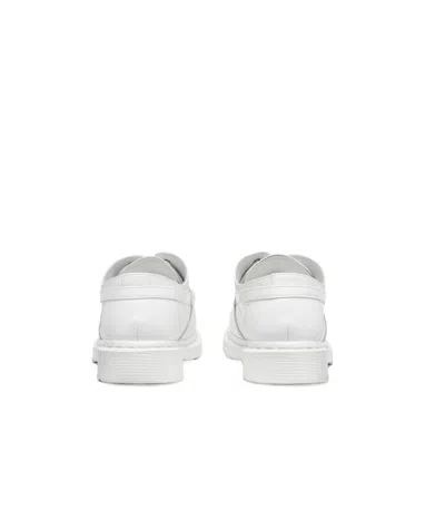 Mm6 Maison Margiela X Dr. Martens Leather Moccasin Loafers In White