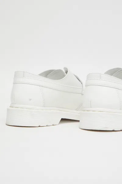 Mm6 Maison Margiela X Dr. Martens Leather Moccasin Loafers In White