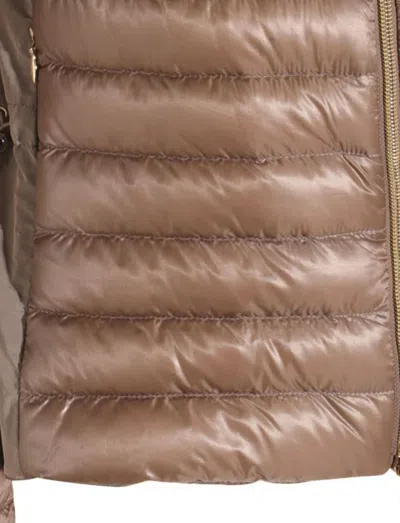 Herno Padded Jackets With Hood And Elastic Cuffs In Brown